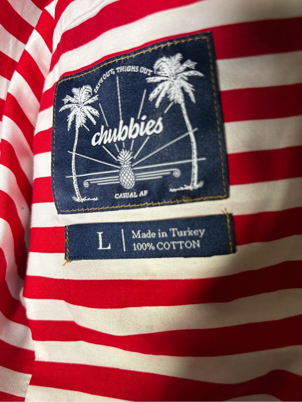 Chubbies Navy Sport Coat with American Flag Lining - Picture 4 of 4